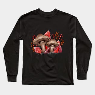 Mushrooms and Crystals Long Sleeve T-Shirt